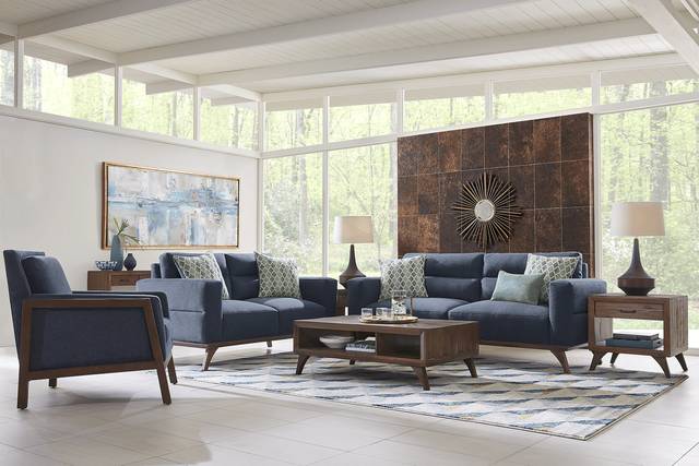 Broadview Park Navy 8 Pc Living Room - Thumbnail - Image 1