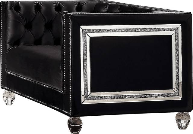 Brocadero Black Accent Chair - Thumbnail - Image 1