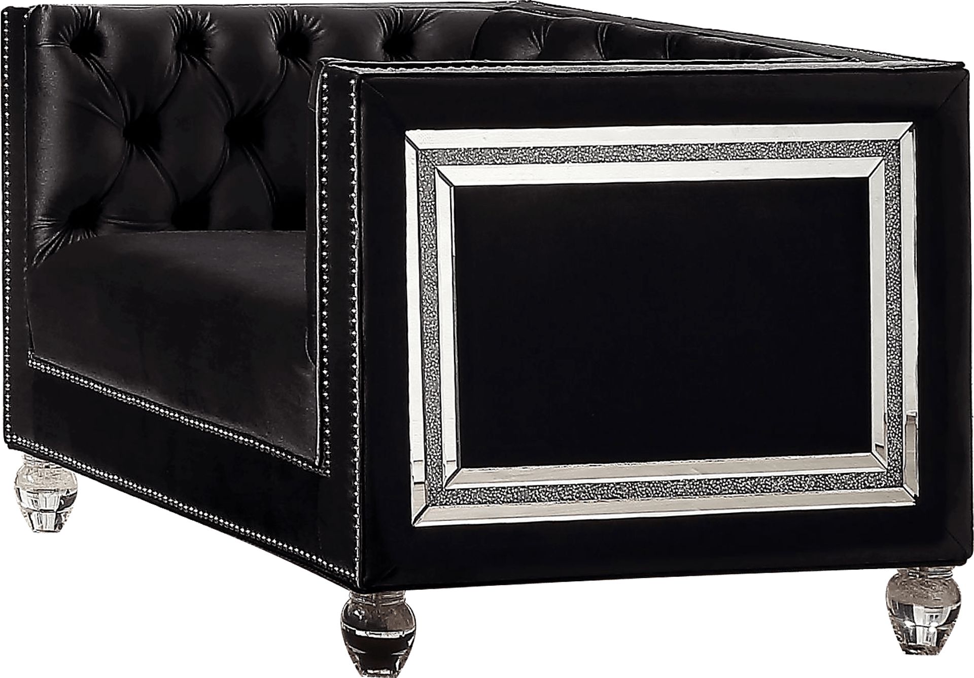 Brocadero Black Accent Chair - Image 1