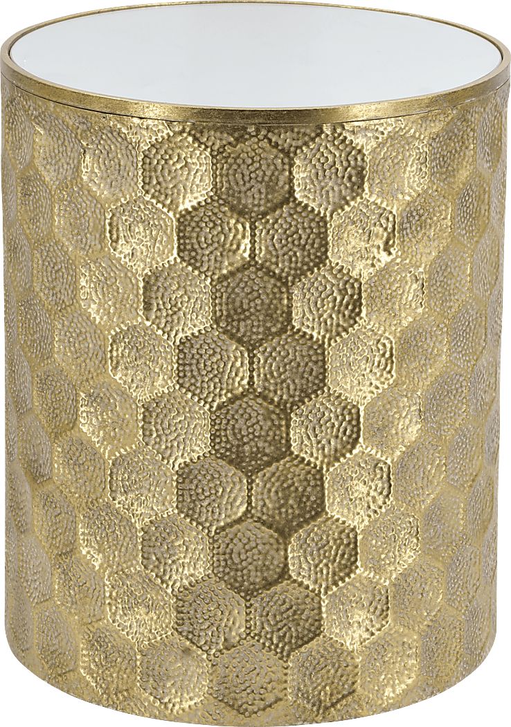 Brocado Gold Accent Table Rooms To Go