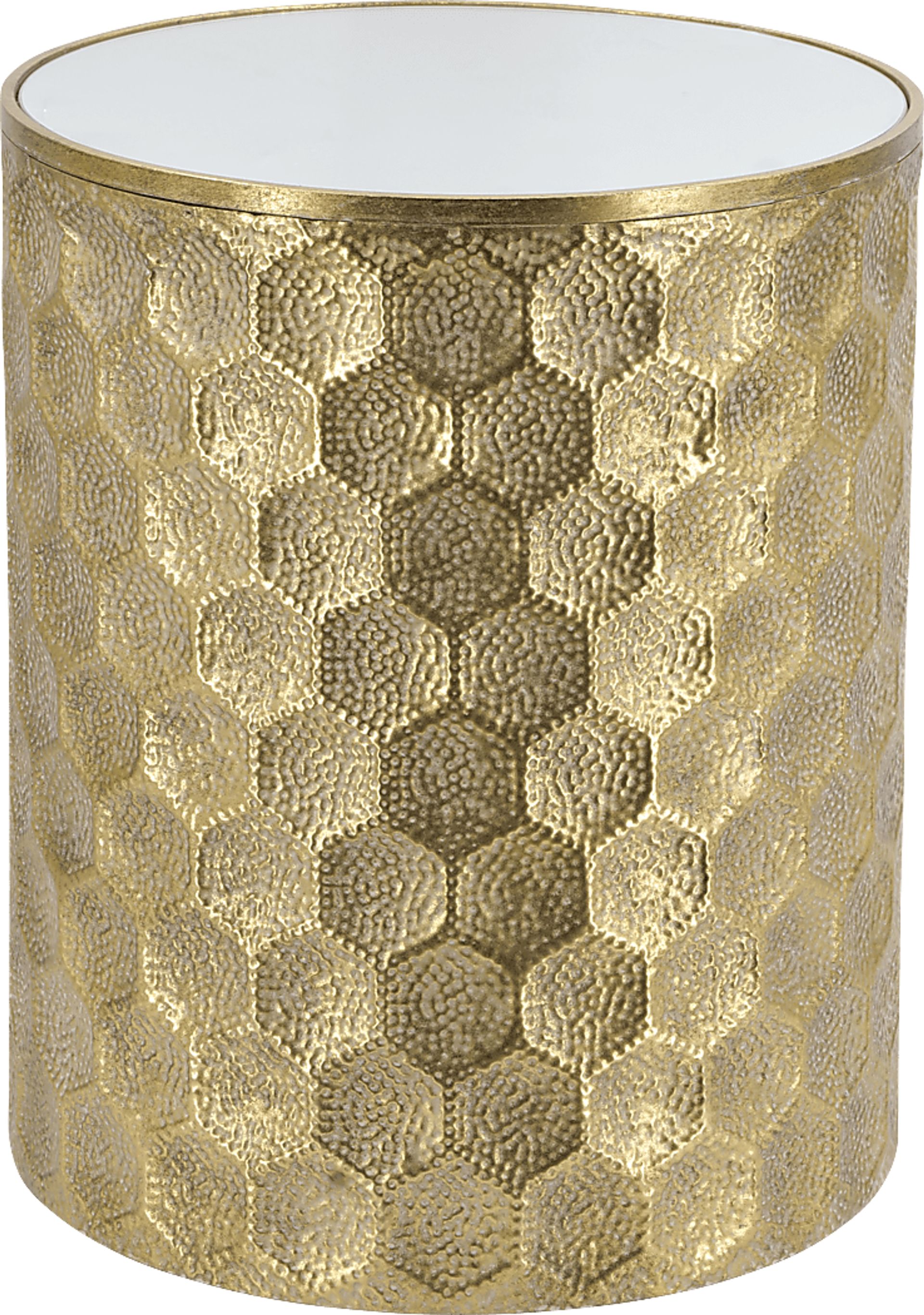 Brocado Gold Accent Table - Image 1