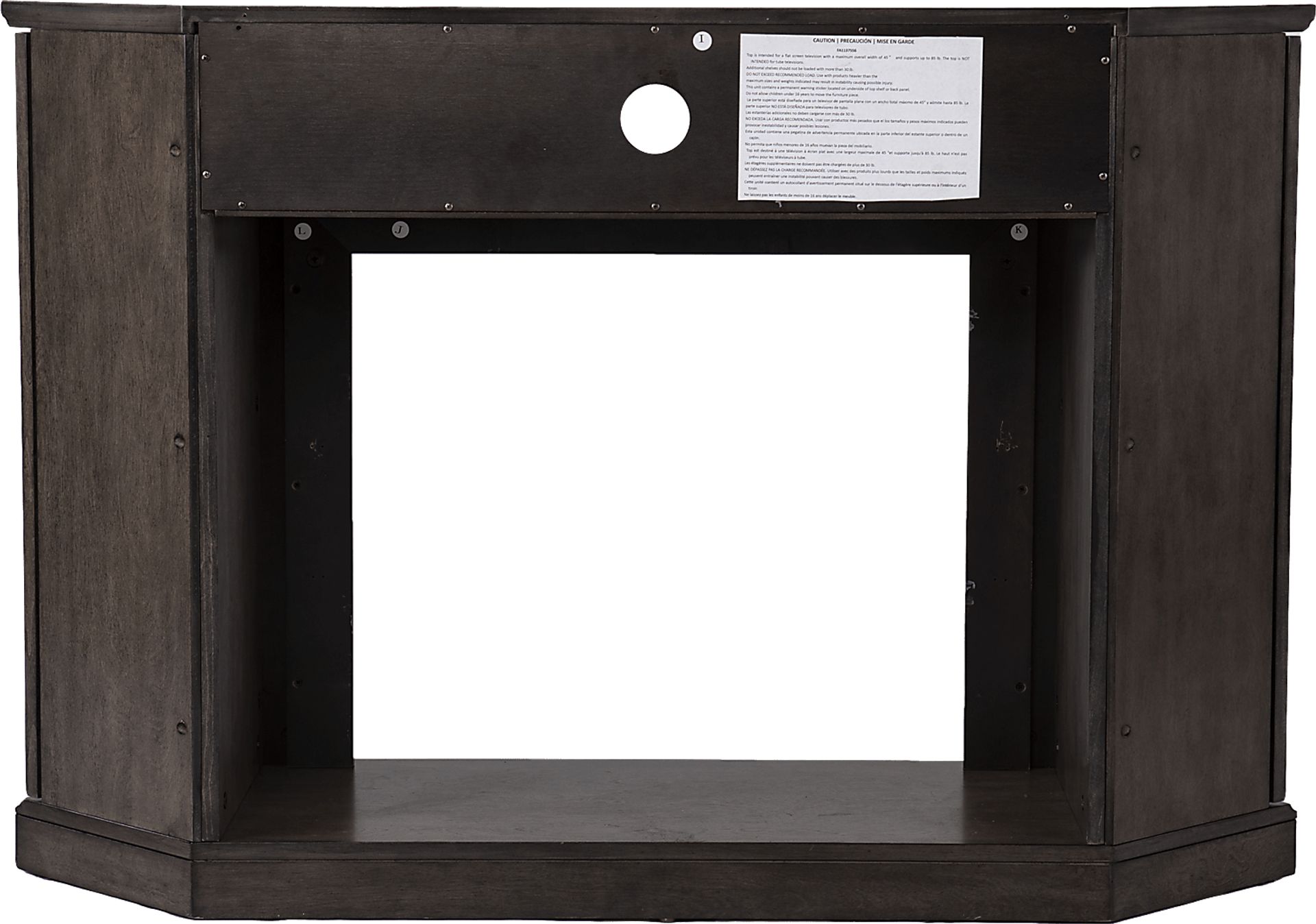 Brockdell III Brown 47 in. Console, With Smart Electric Fireplace - Image 3