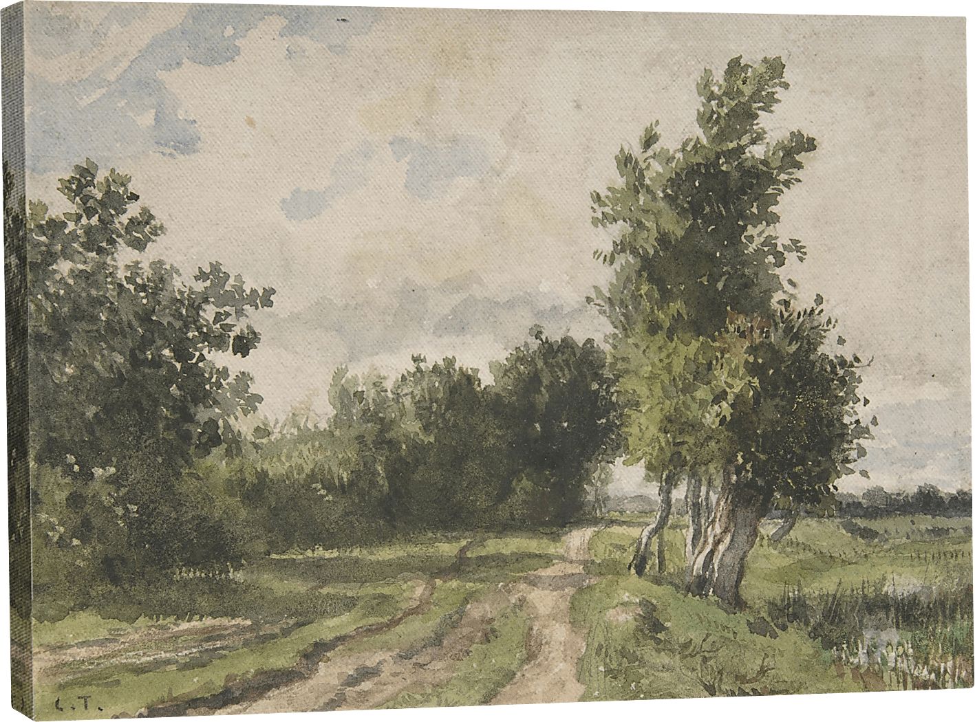 Brocketts Green Canvas Wall Art