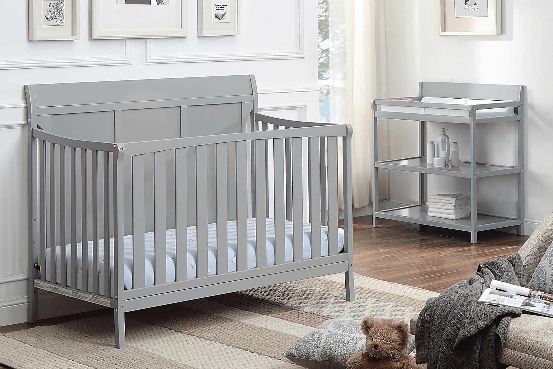 Kids Brockhill Gray Crib - Image 5