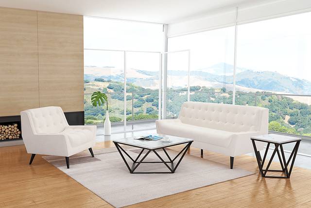 Brockman Way White End Table - Thumbnail - Image 4
