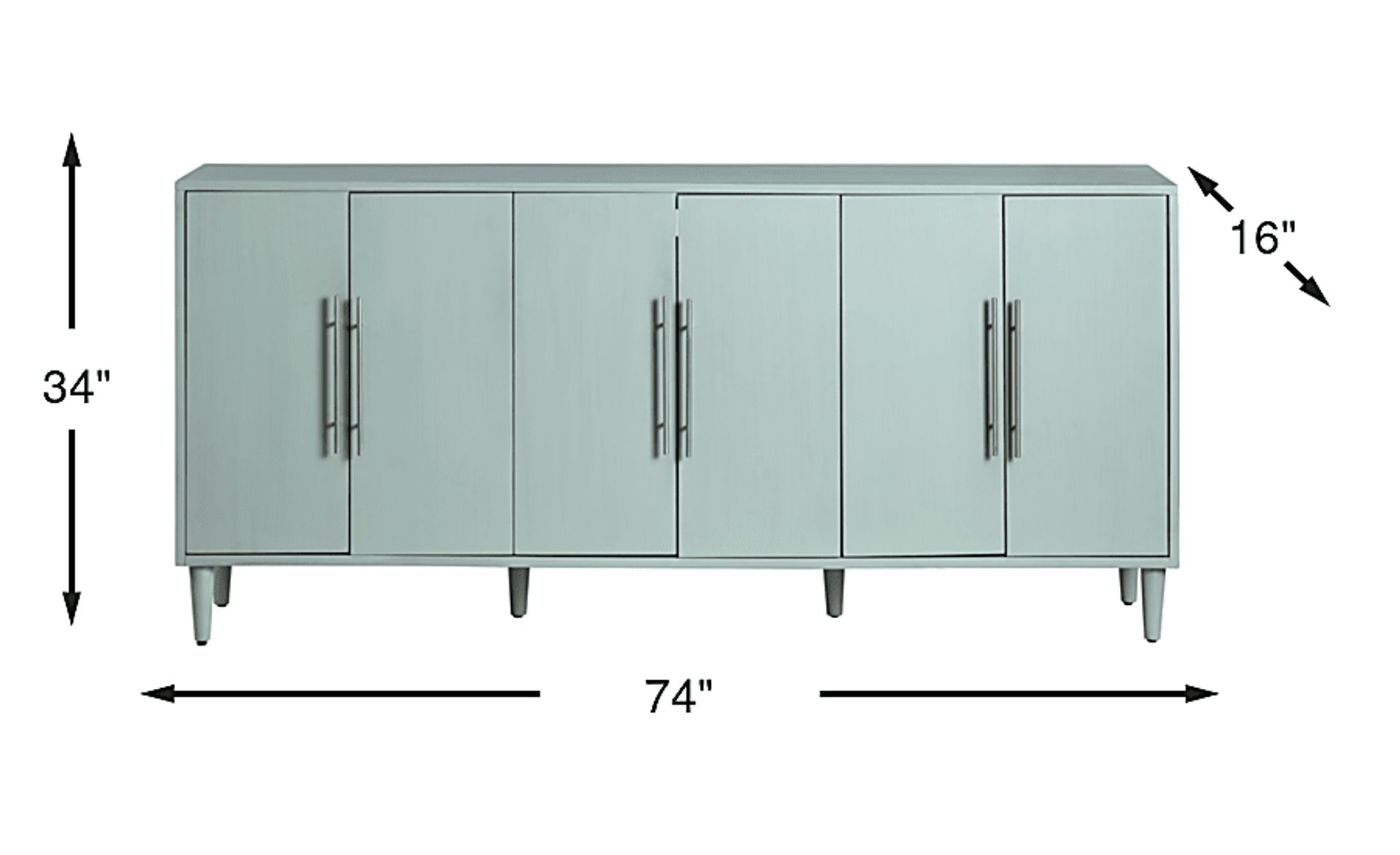 Dimension Image. Please refer to the Dimension Tab on this page for dimension details.