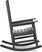Brocky Black 3 Pc Outdoor Rocking Chair Set with End Table
