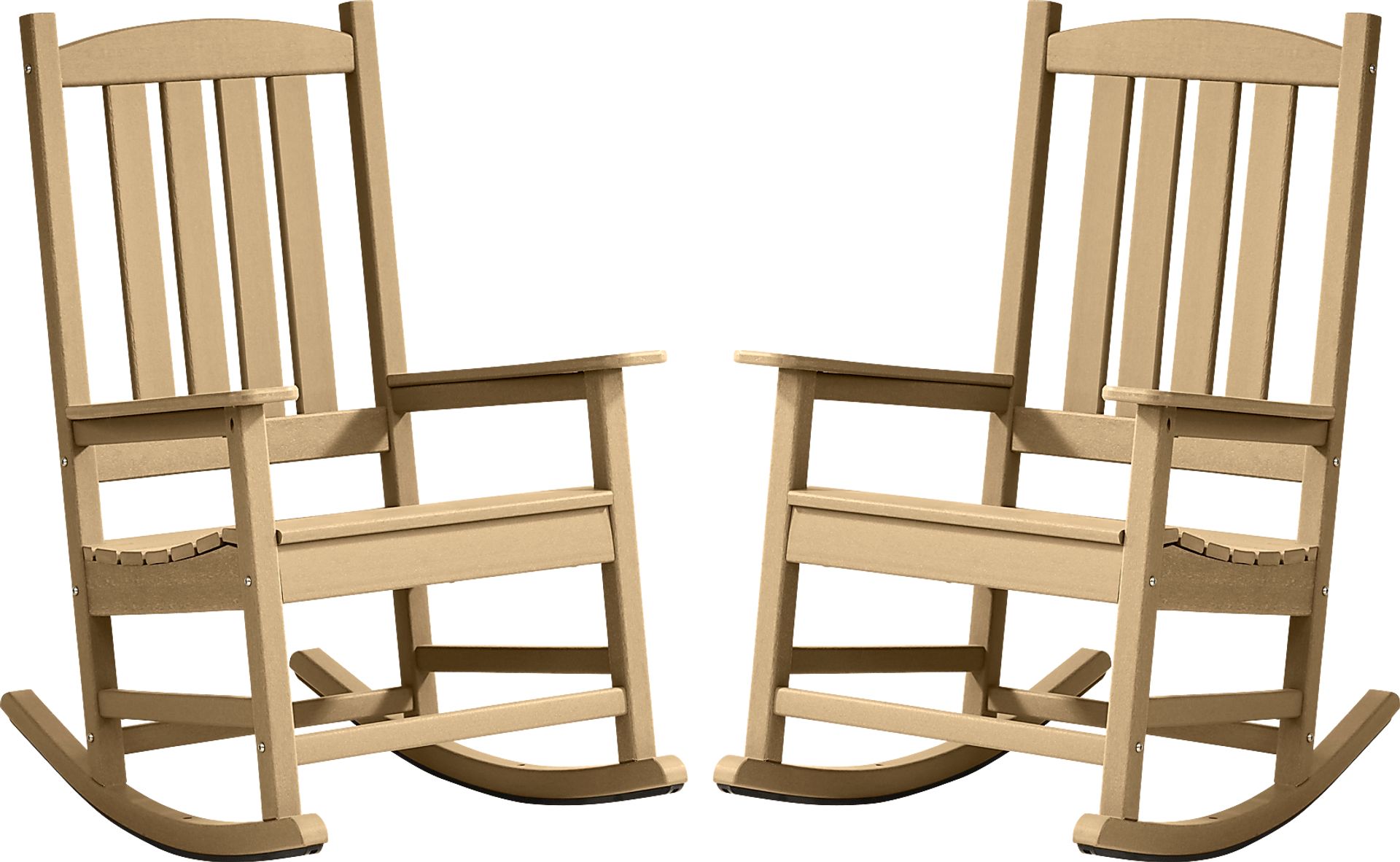 Brocky Brown Outdoor Rocking Chair, Set of Two - Image 1