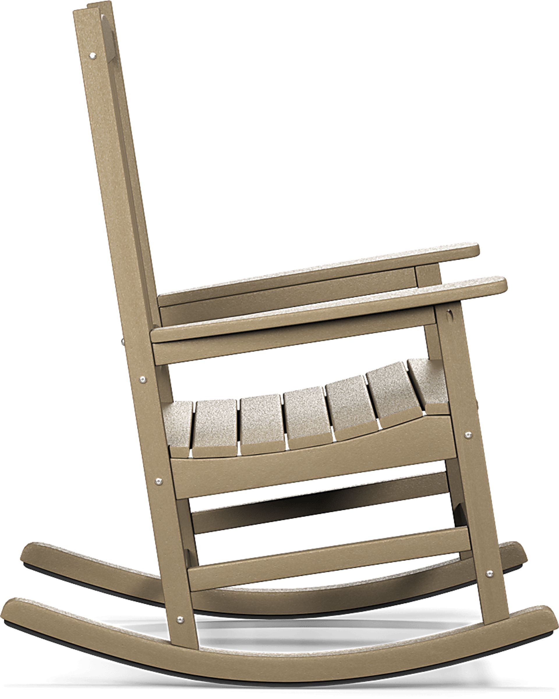 Brocky Brown Outdoor Rocking Chair - Image 3