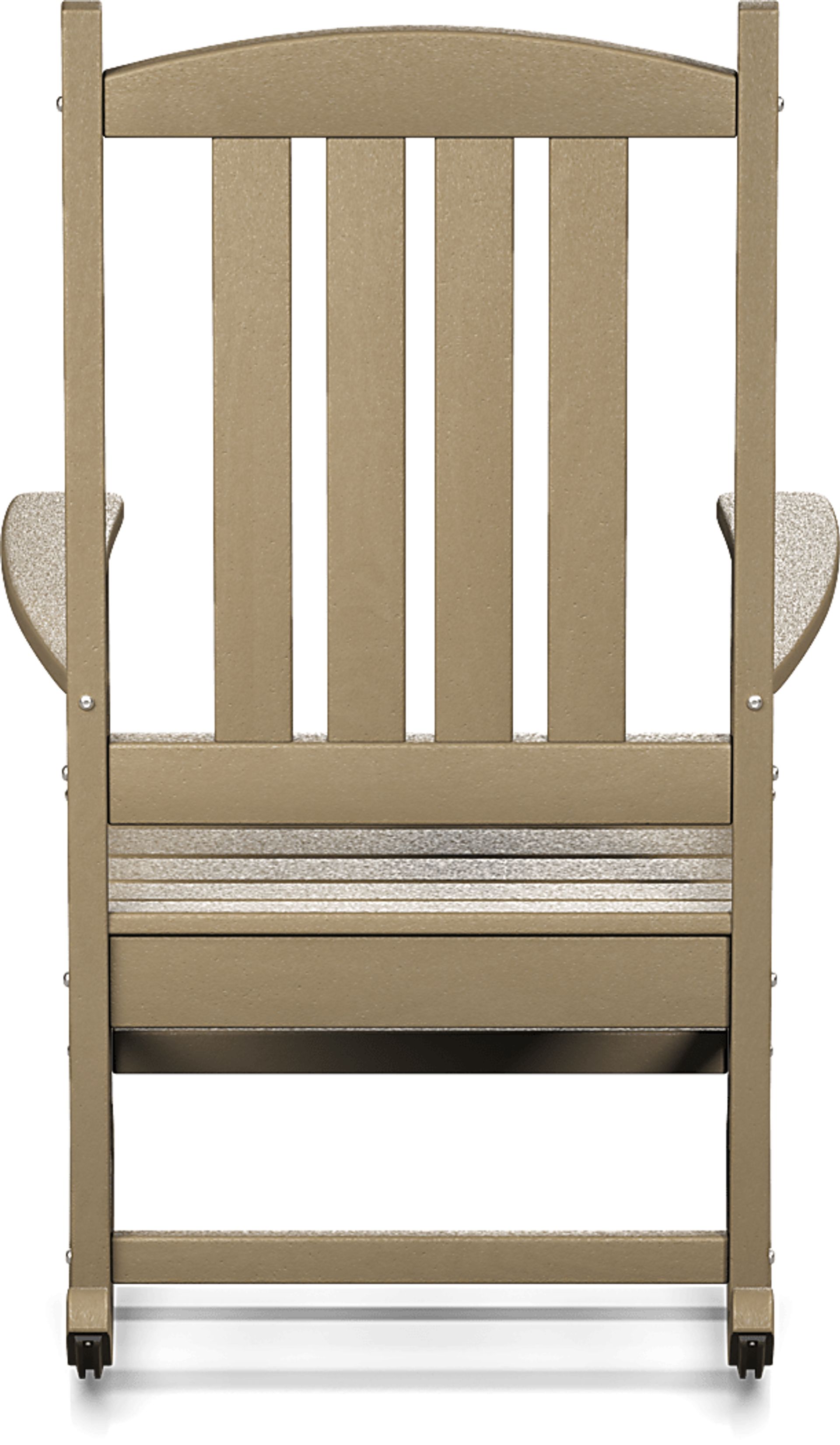 Brocky Brown Outdoor Rocking Chair - Image 4