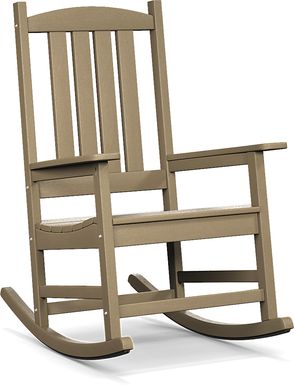 Brocky Brown Outdoor Rocking Chair