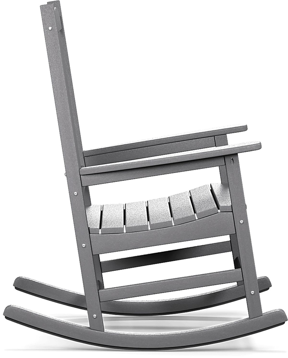 Brocky Gray Synthetic Fabric Outdoor Rocking Rocker | Rooms to Go