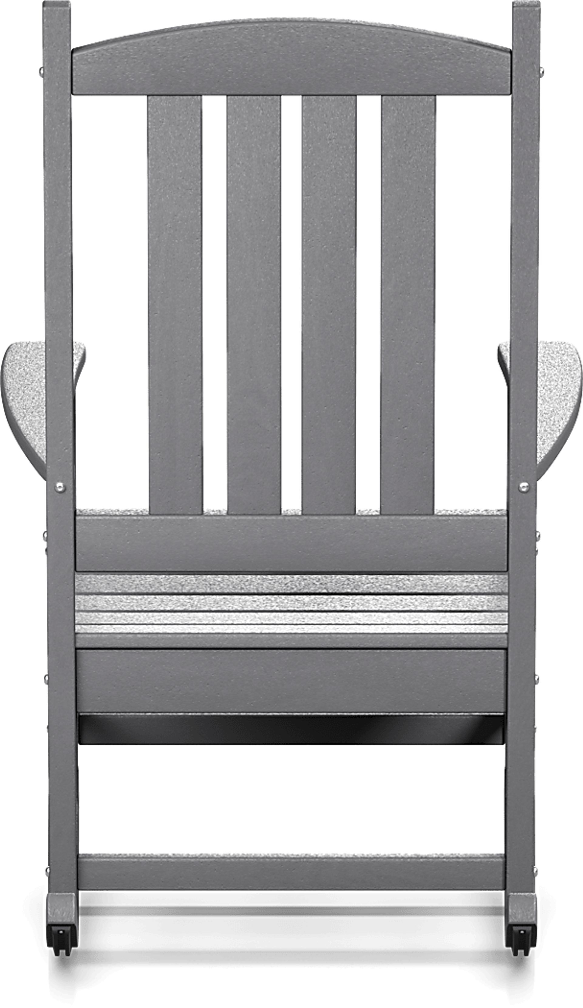 Brocky Gray Outdoor Rocking Chair - Image 4