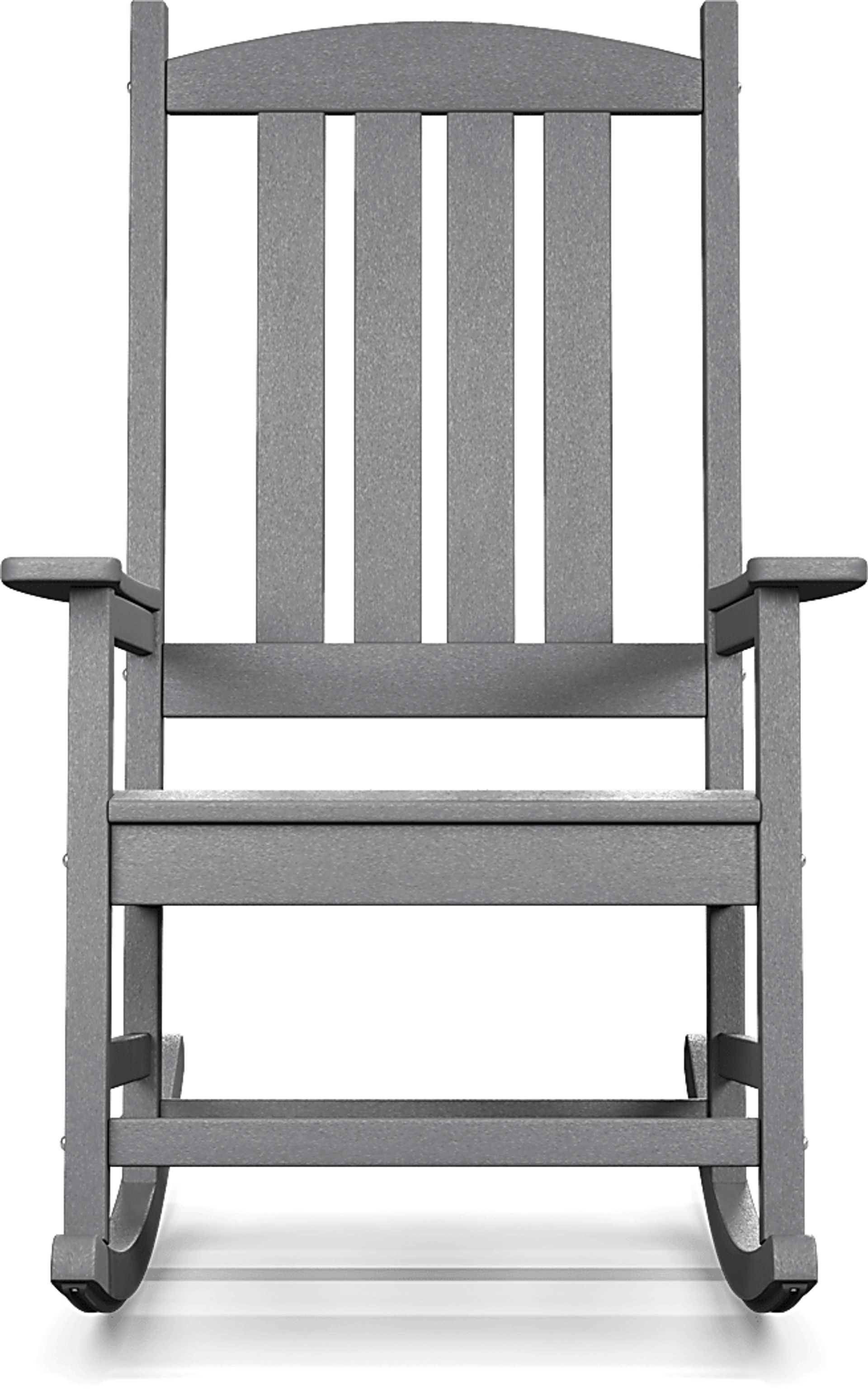 Brocky Gray Outdoor Rocking Chair - Image 2