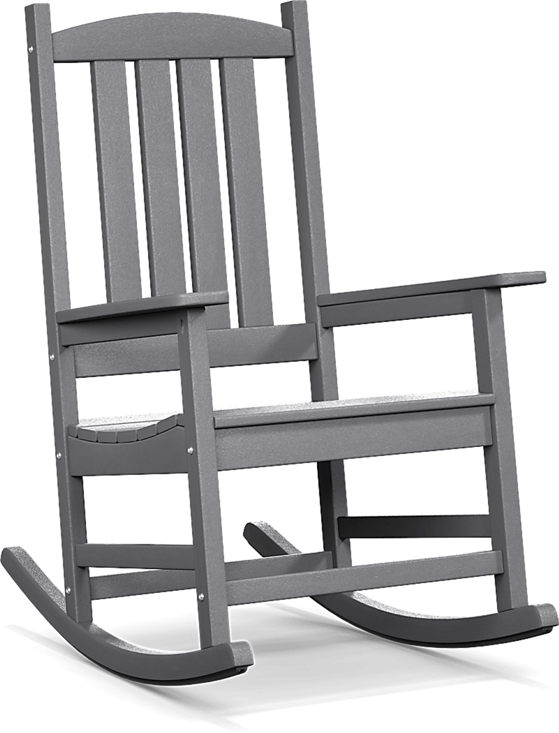 Brocky Gray Outdoor Rocking Chair - Image 1