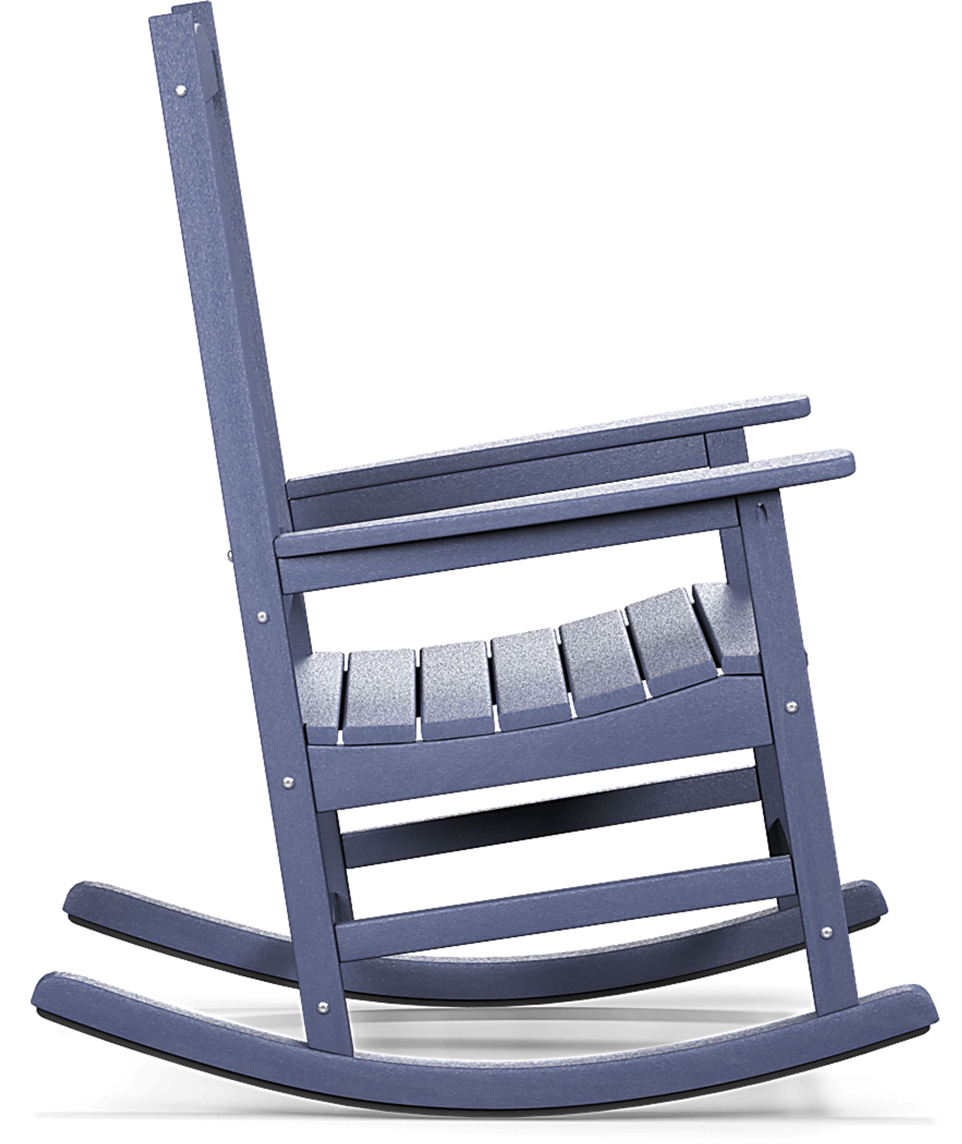 Brocky Navy Outdoor Rocking Chair - Image 3