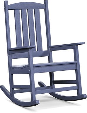 Brocky Navy Outdoor Rocking Chair
