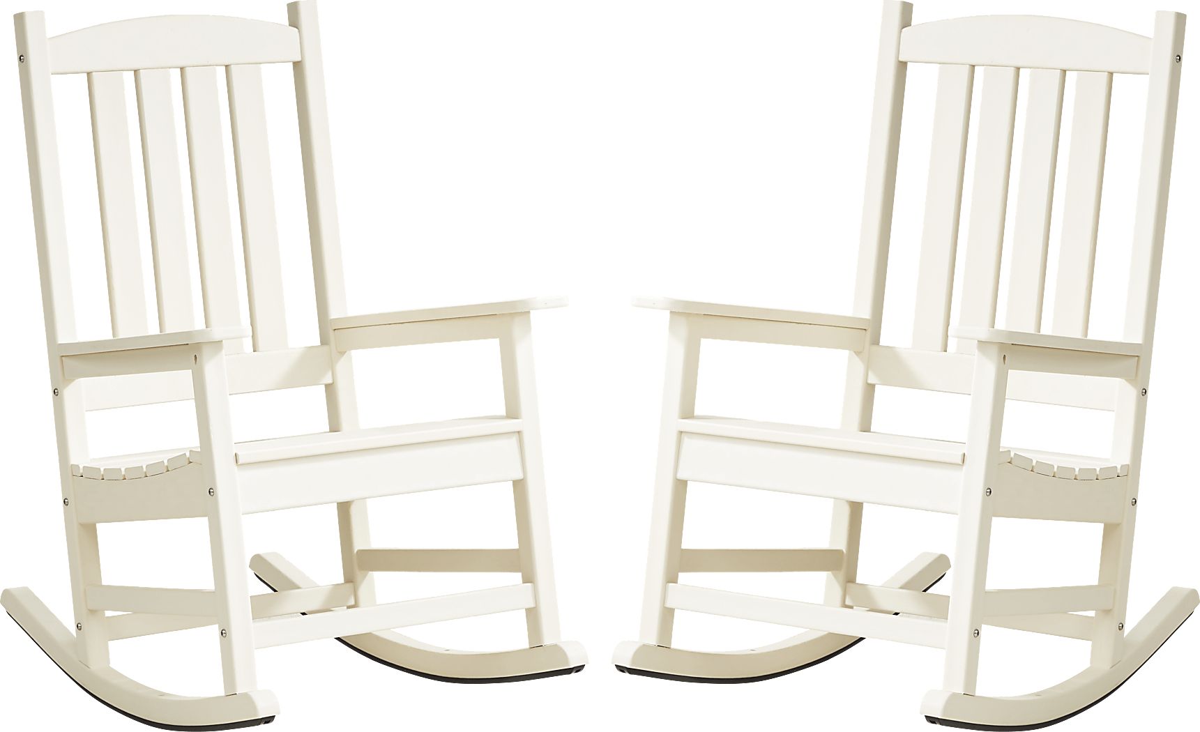 Brocky White Outdoor Rocking Chair, Set of Two Rooms To Go