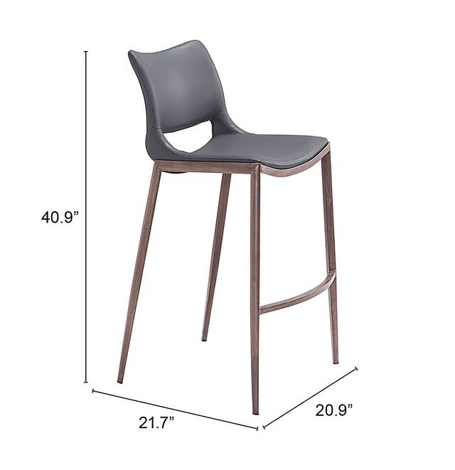 Brocton Gray Bar Height Stool, Set of 2 - Thumbnail - Image 9