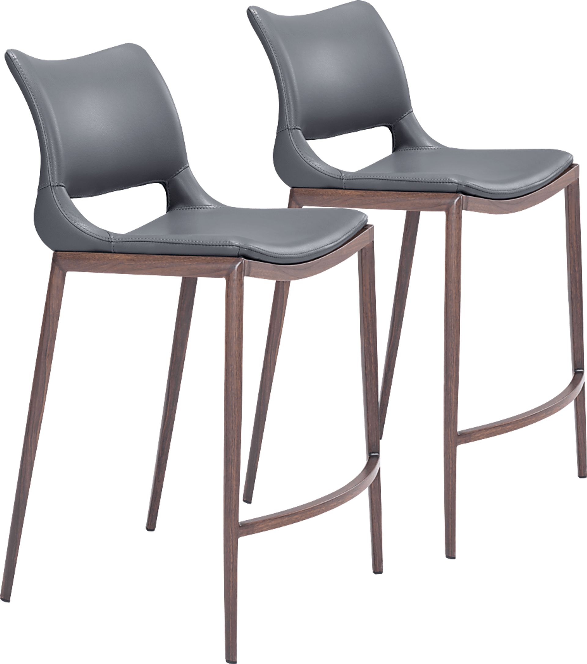 Brocton Gray Counter Height Stool, Set of 2 - Image 1