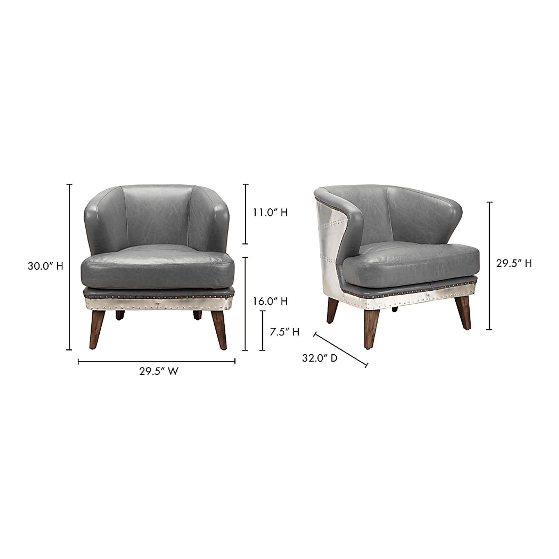 Brocton Grey Accent Chair - Image 5