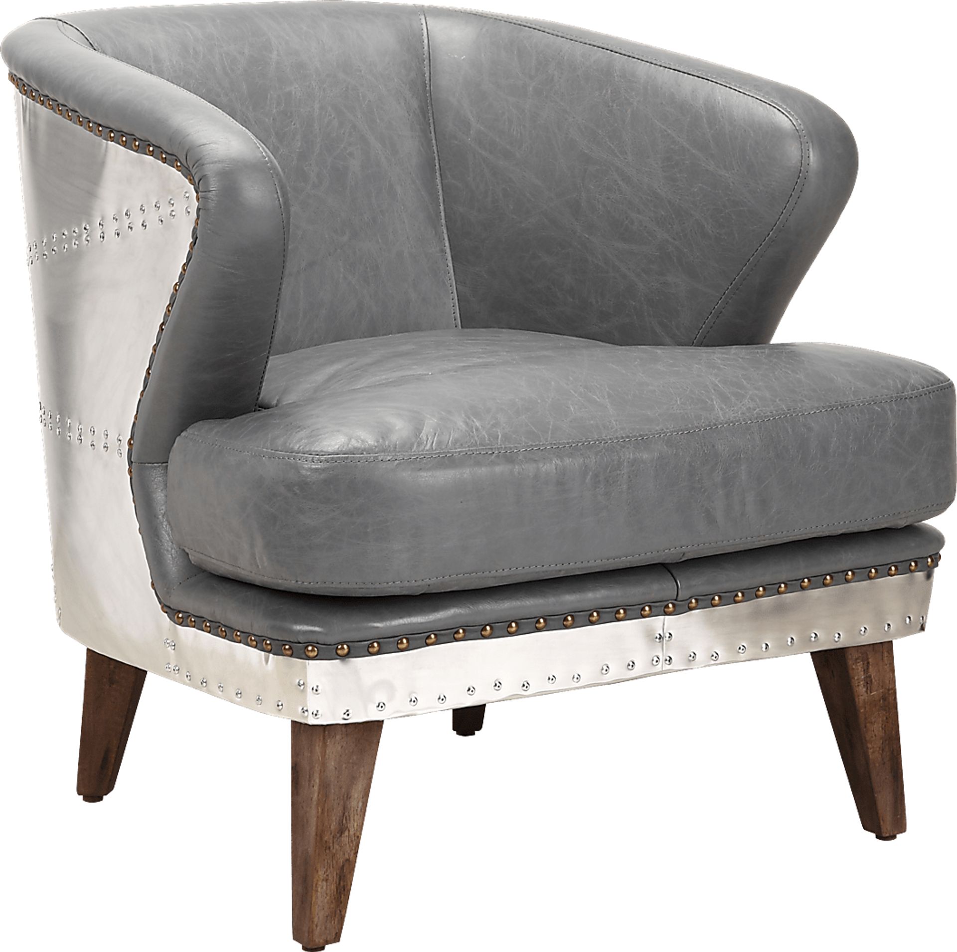 Brocton Grey Accent Chair - Image 1