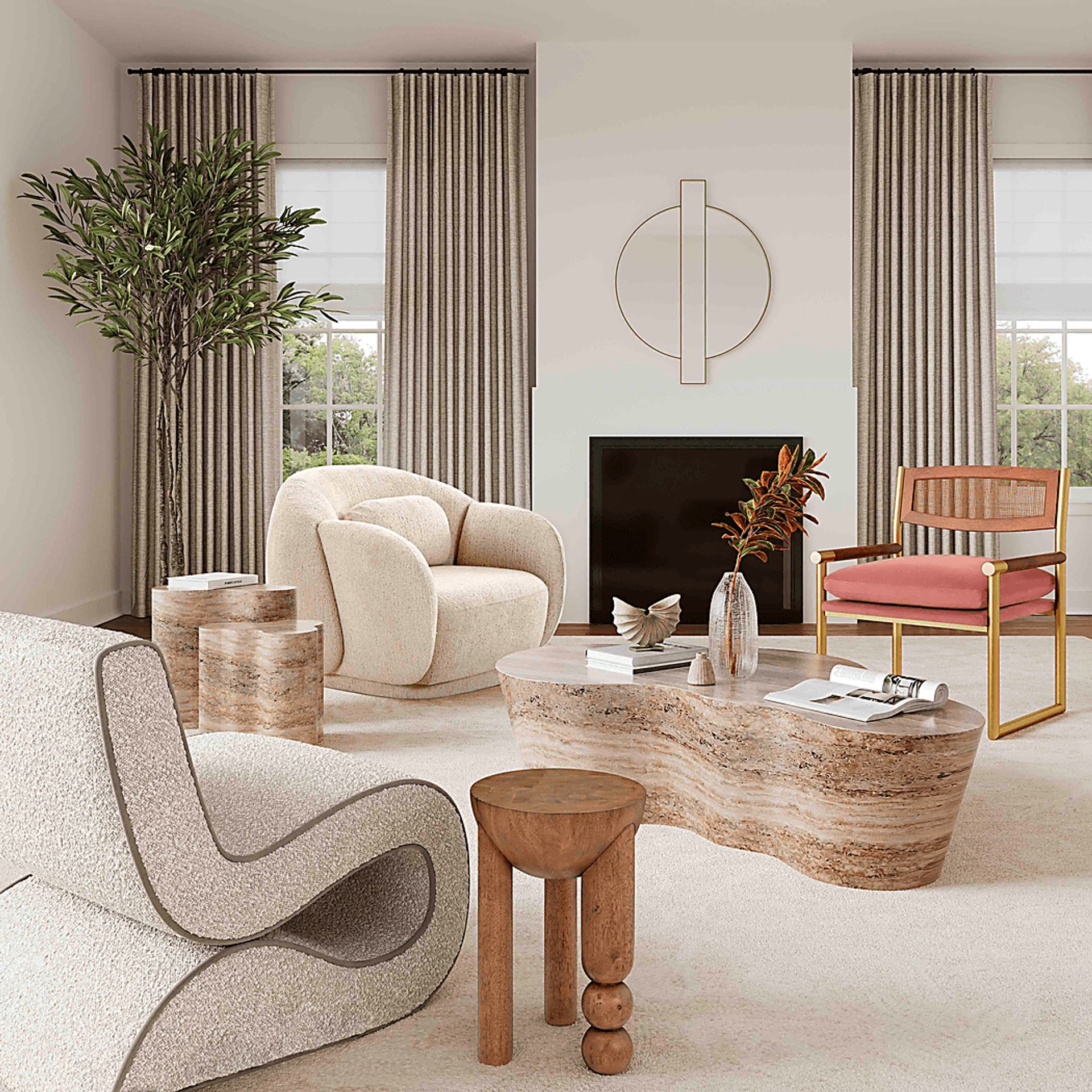 Brodiea Cognac End Table - Image 2