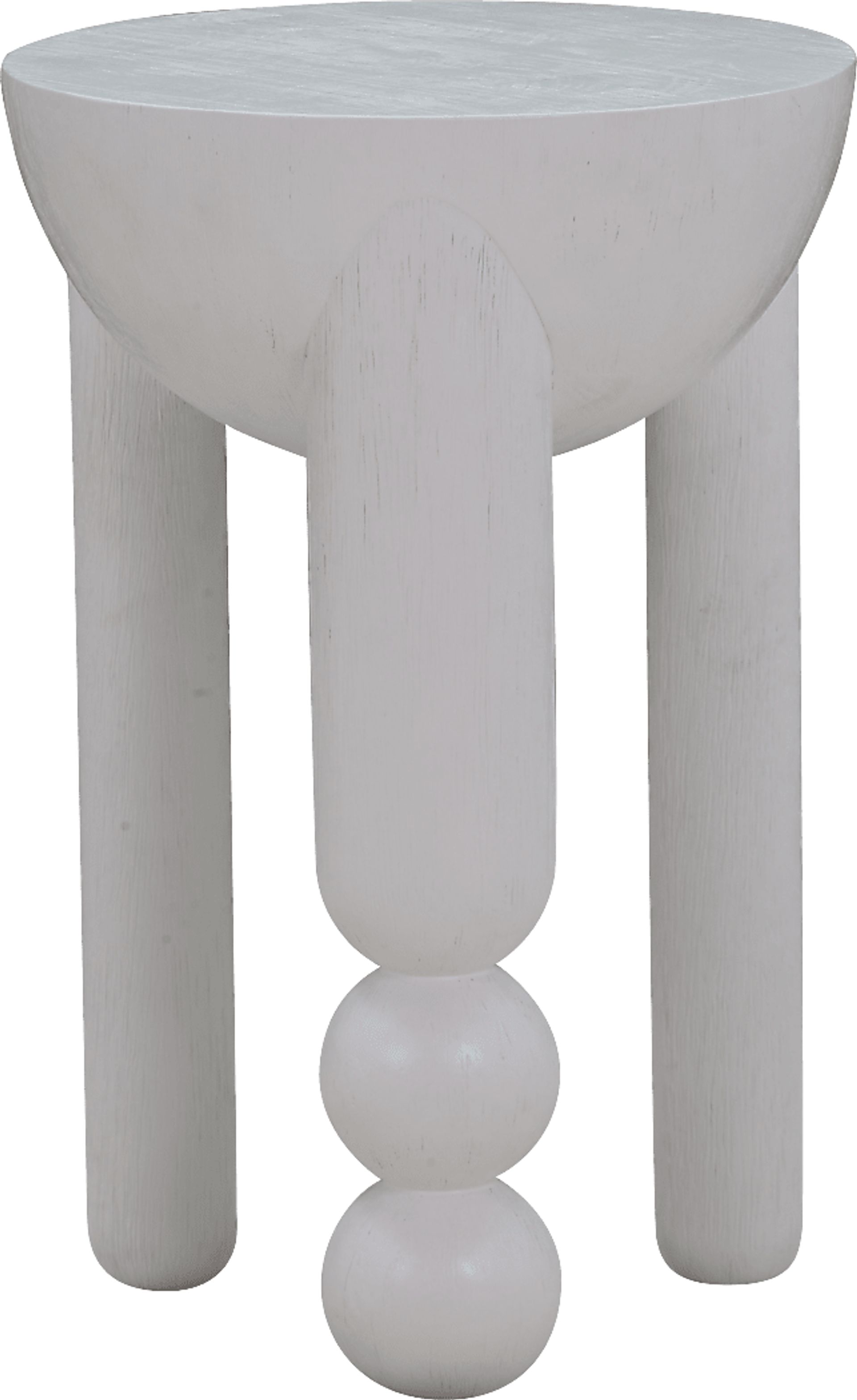 Brodiea White End Table - Image 3