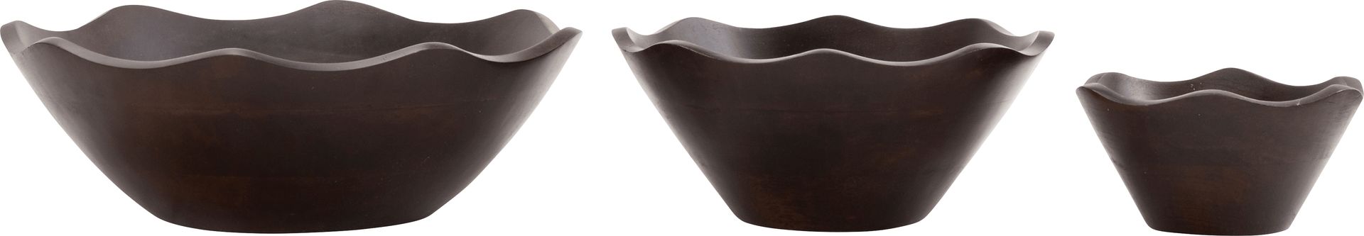 Brodyn Dark Brown Bowl, Set of 3 - Image 6