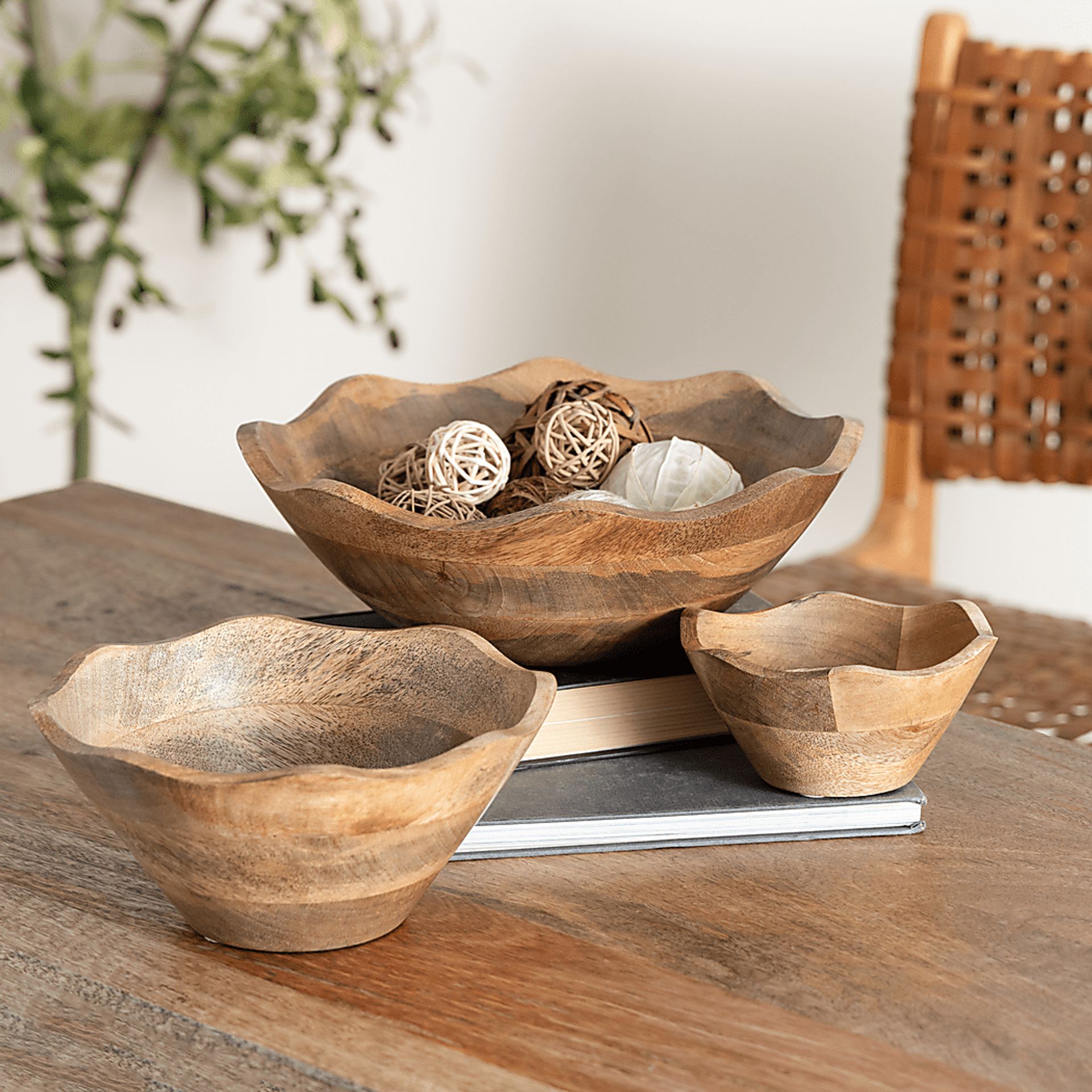 Brodyn Natural Bowl, Set of 3 - Image 2