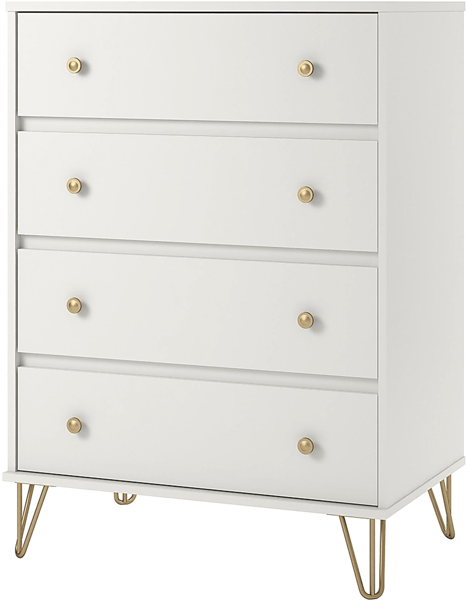 Brogden White 4 Drawer Dresser - Image 2