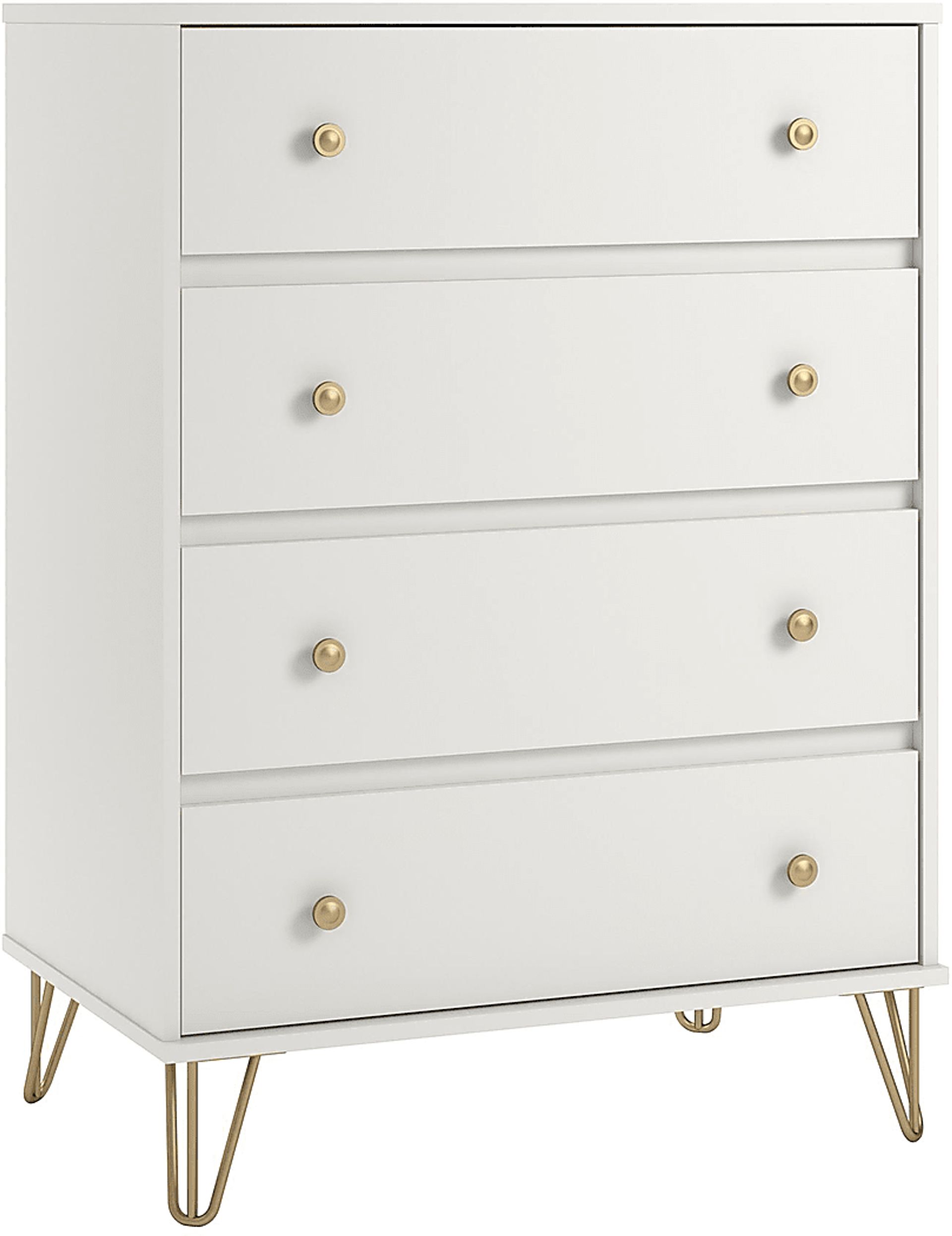 Brogden White 4 Drawer Dresser - Image 3
