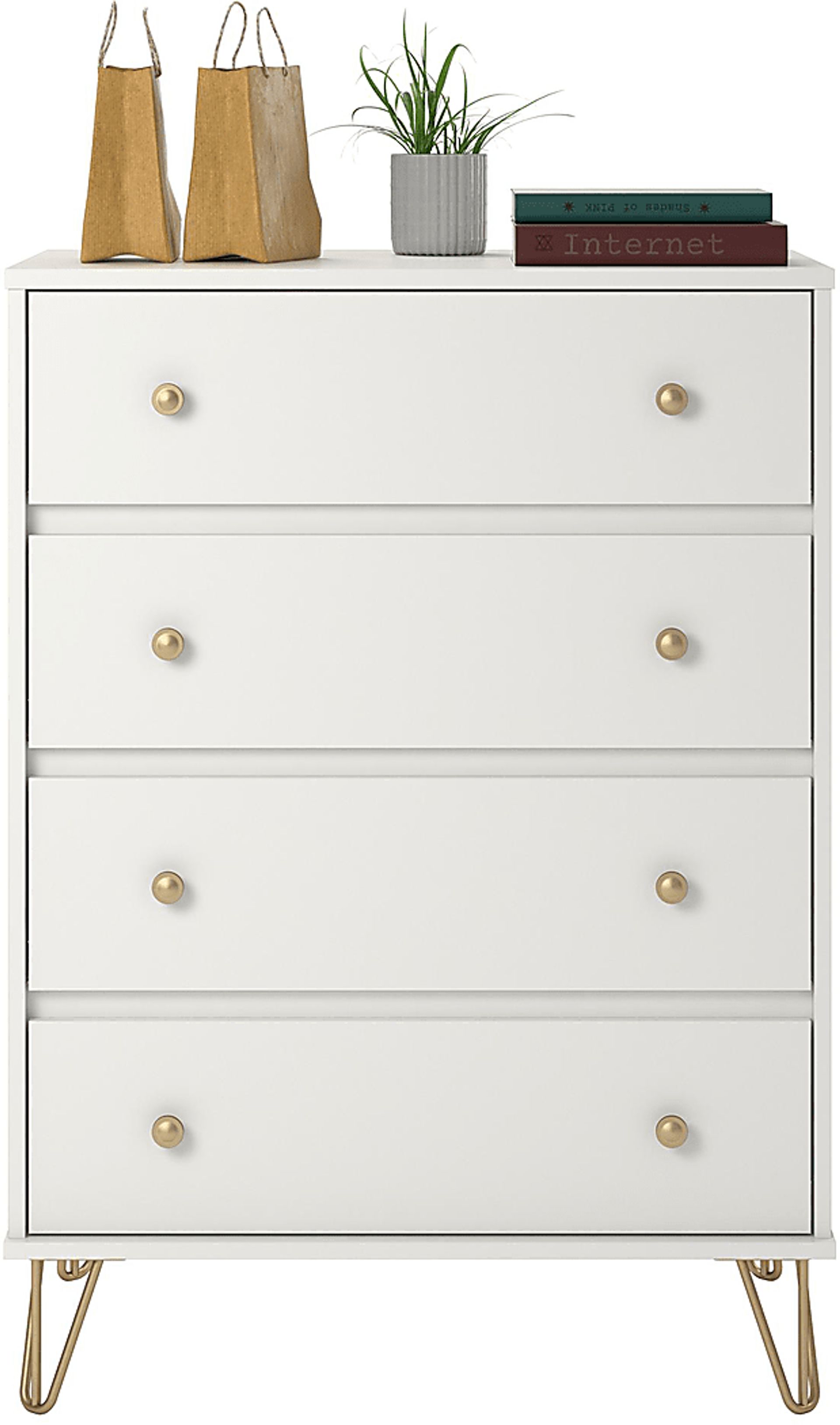 Brogden White 4 Drawer Dresser - Image 5