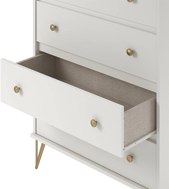Brogden White 4 Drawer Dresser - Thumbnail - Image 7