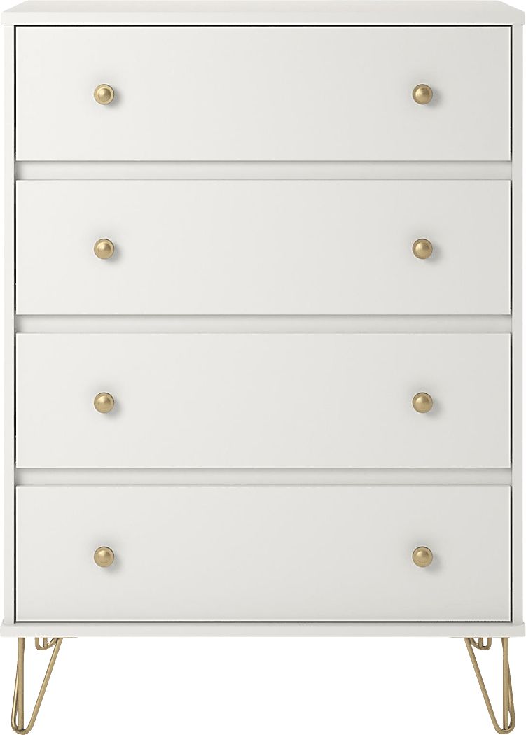 Brogden White 4 Drawer Dresser Rooms To Go