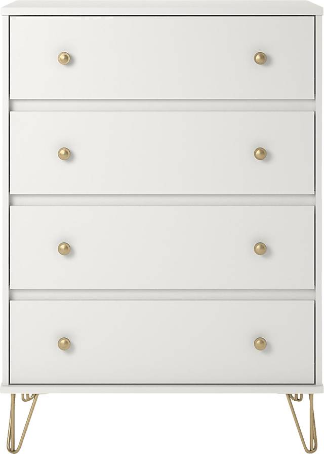 Brogden White 4 Drawer Dresser - Thumbnail - Image 1