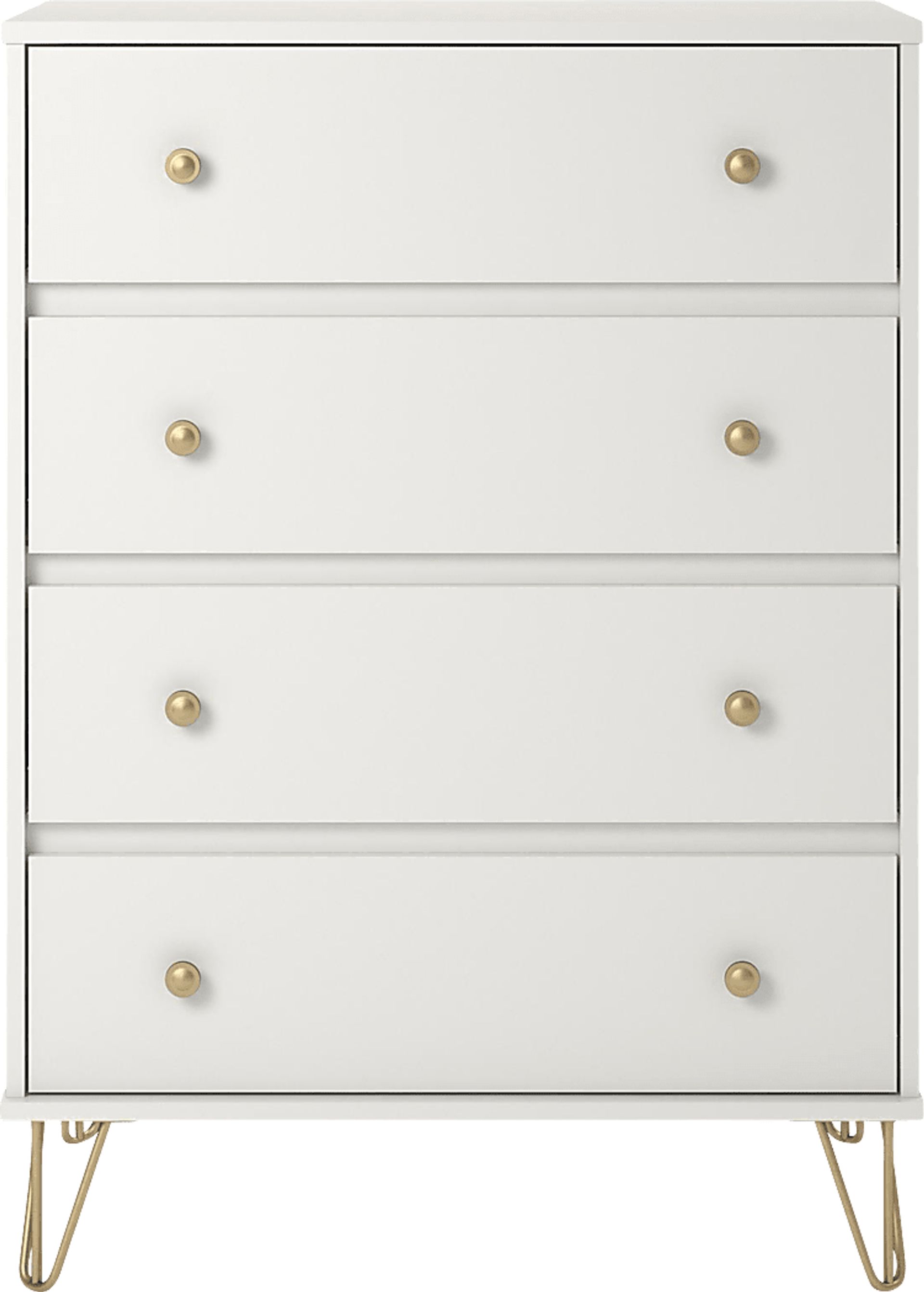 Brogden White 4 Drawer Dresser - Image 1