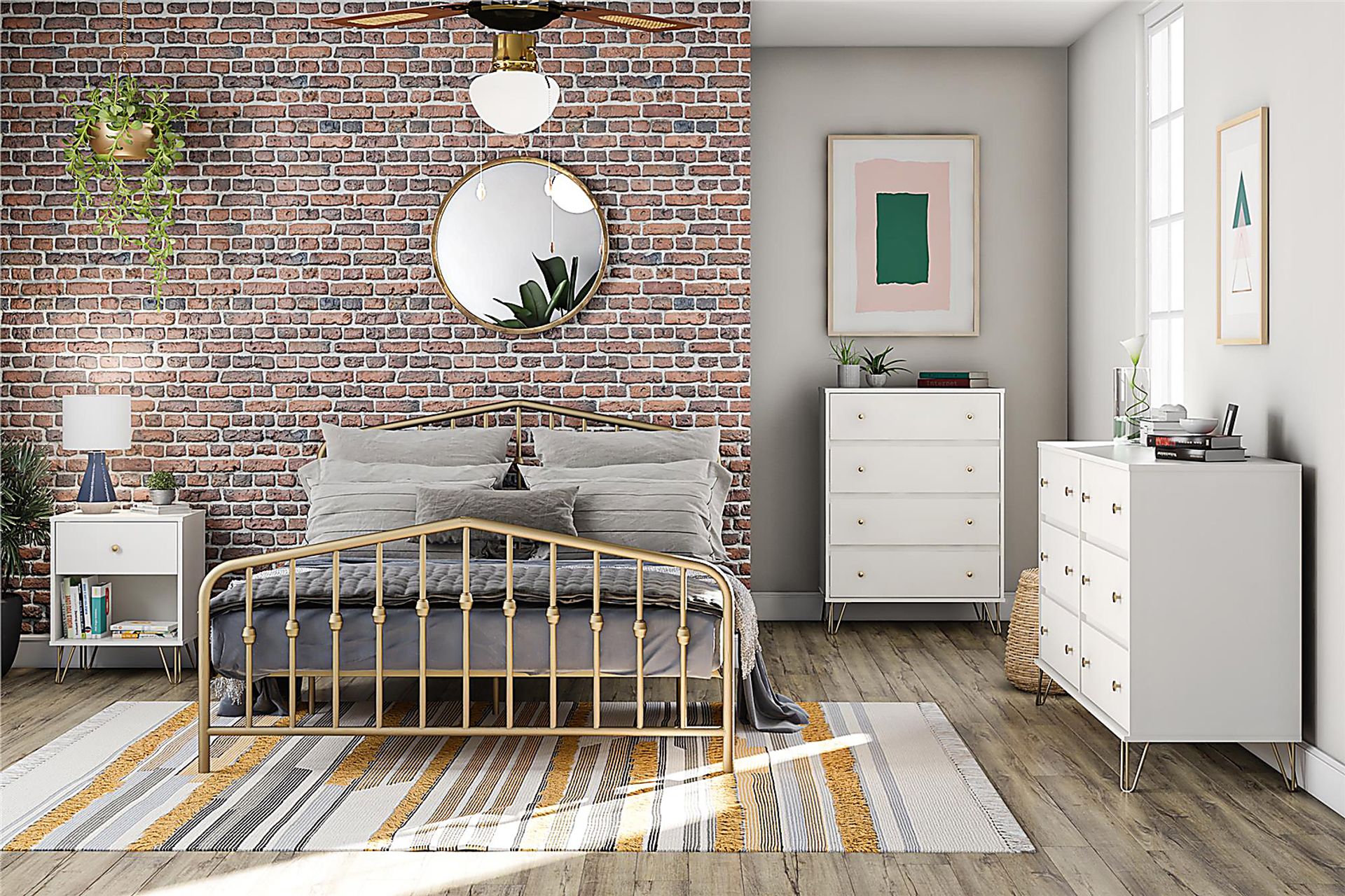 Brogden White 6 Drawer Dresser - Image 11
