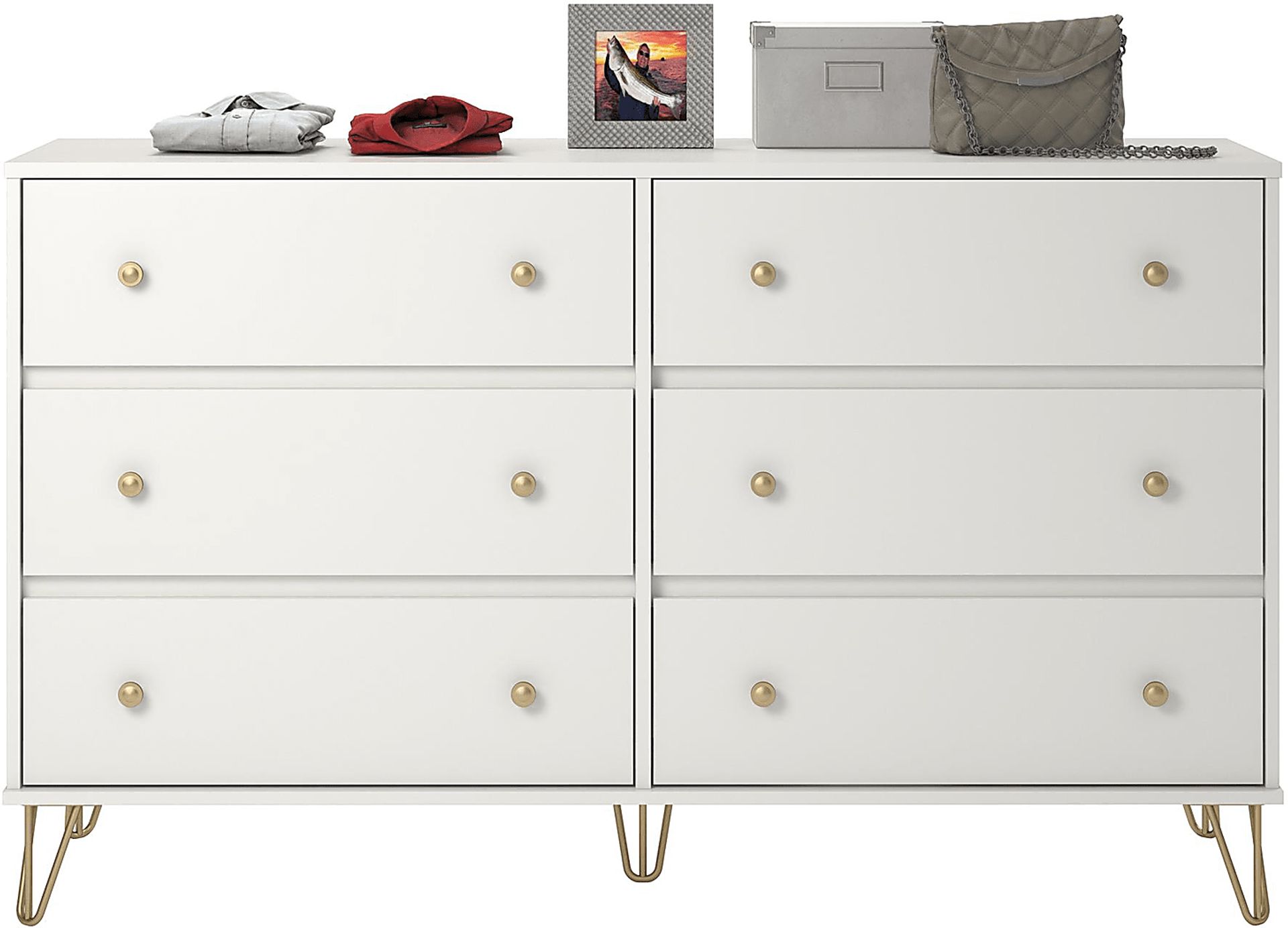 Brogden White 6 Drawer Dresser - Image 7