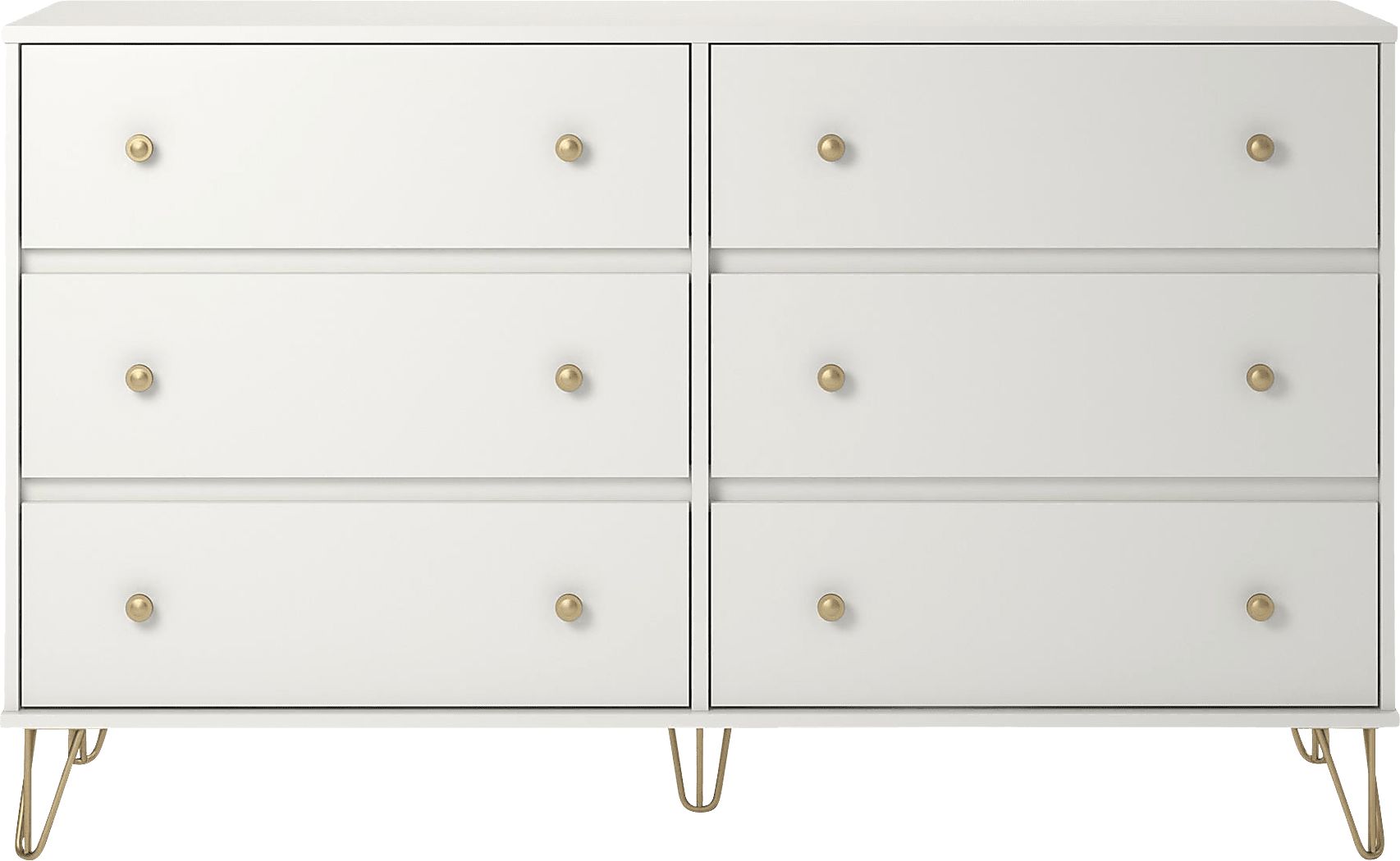 Brogden White 6 Drawer Dresser Rooms To Go