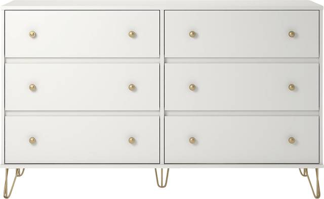 Brogden White 6 Drawer Dresser - Thumbnail - Image 1