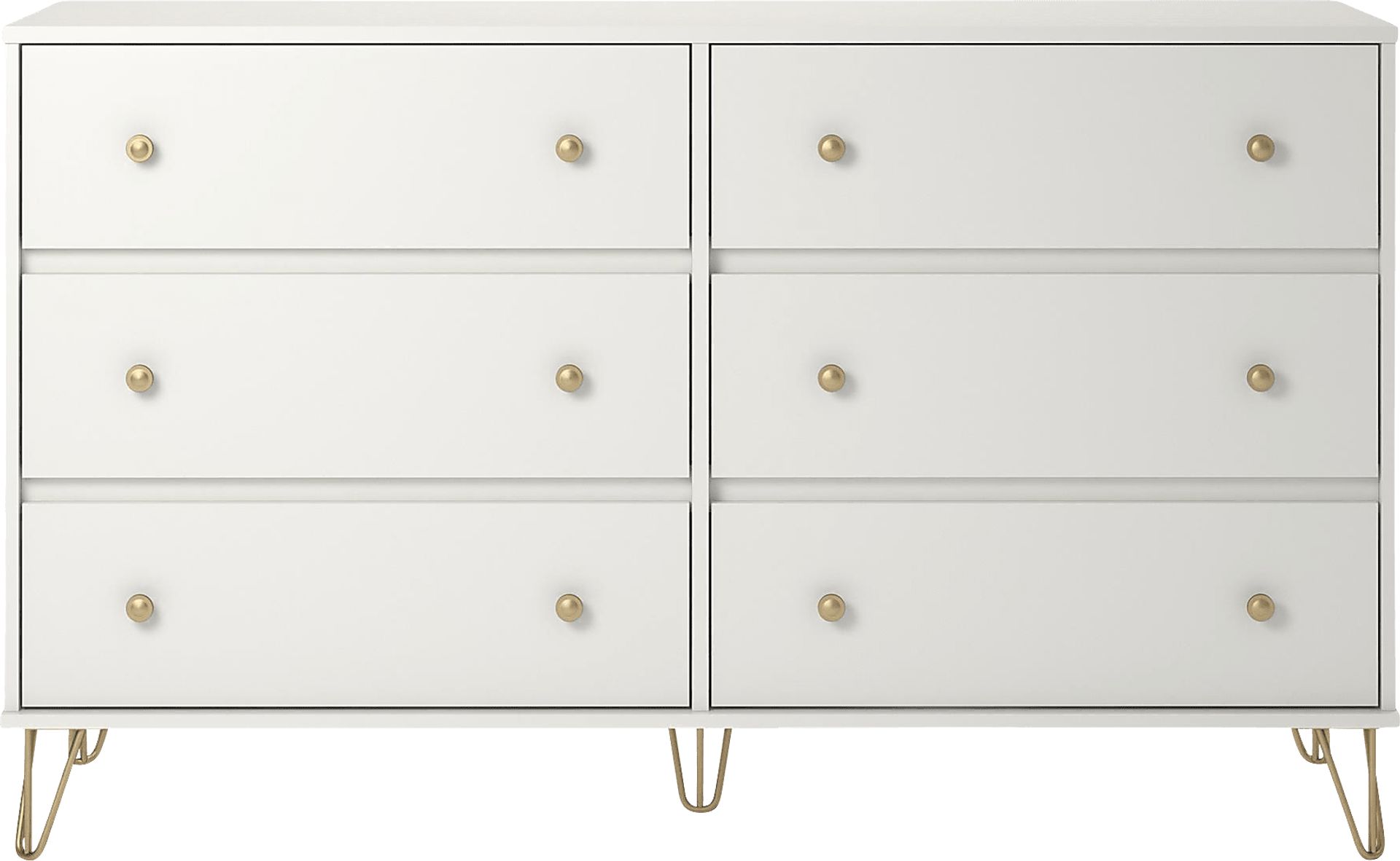 Brogden White 6 Drawer Dresser - Image 1
