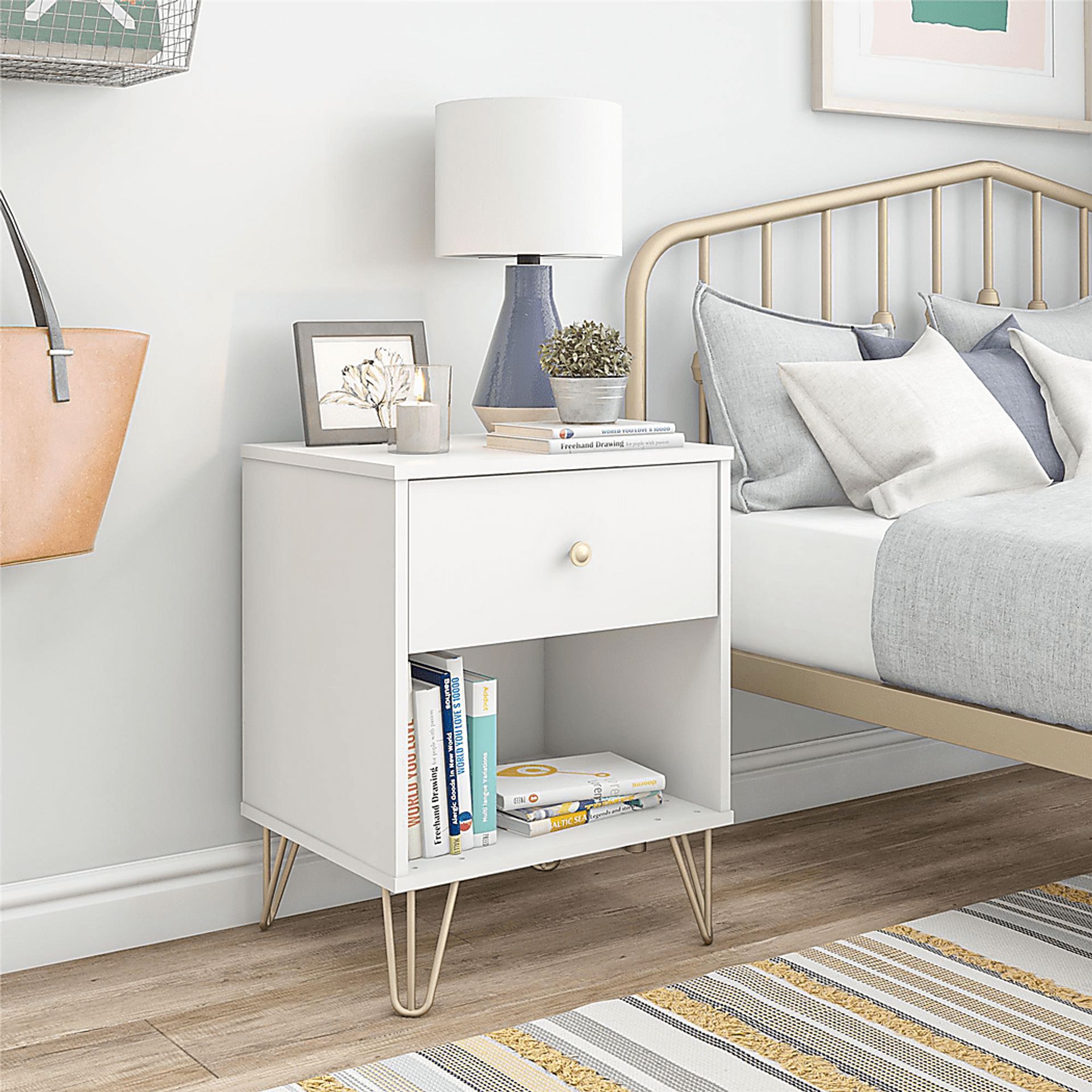 Brogden White Nightstand - Image 9