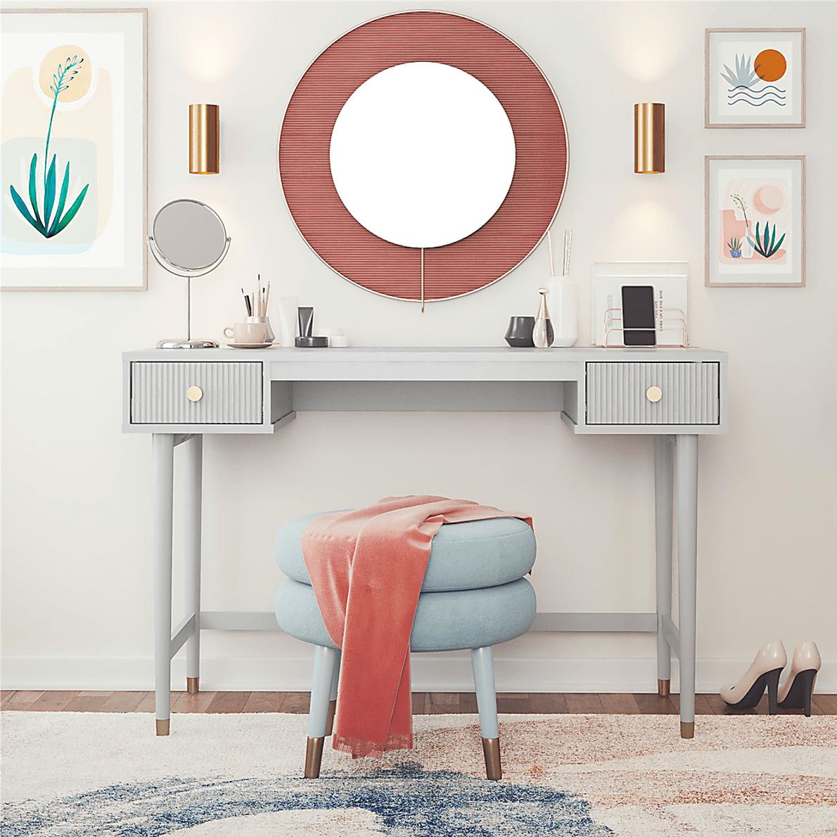Brohawn Dove Gray Desk