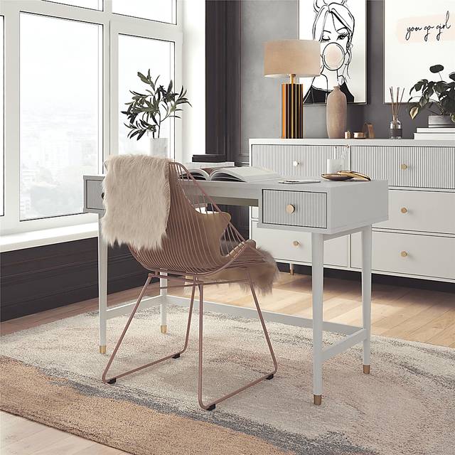 Brohawn Dove Gray Desk - Thumbnail - Image 6