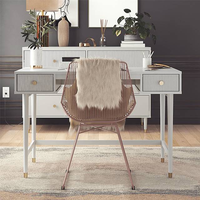 Brohawn Dove Gray Desk - Thumbnail - Image 7
