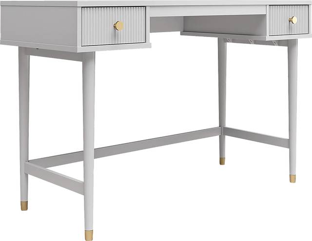 Brohawn Dove Gray Desk - Thumbnail - Image 1