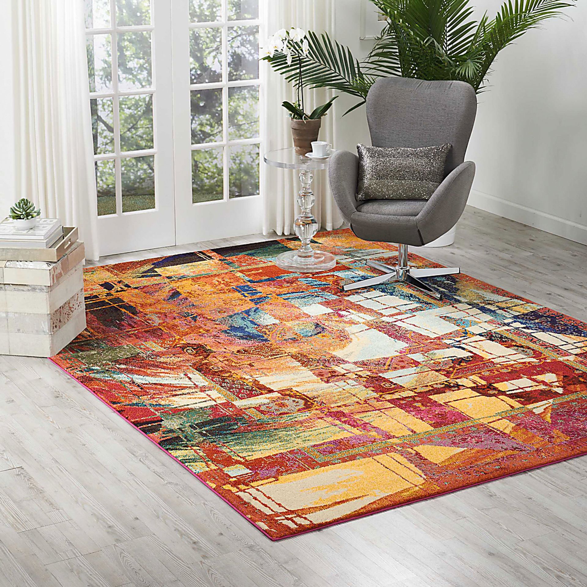 Broken Glass Red 7'10 x 10'6 Rug - Image 3
