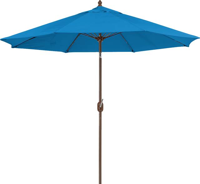Brolly 9' Octagon Outdoor Blue Umbrella - Thumbnail - Image 1