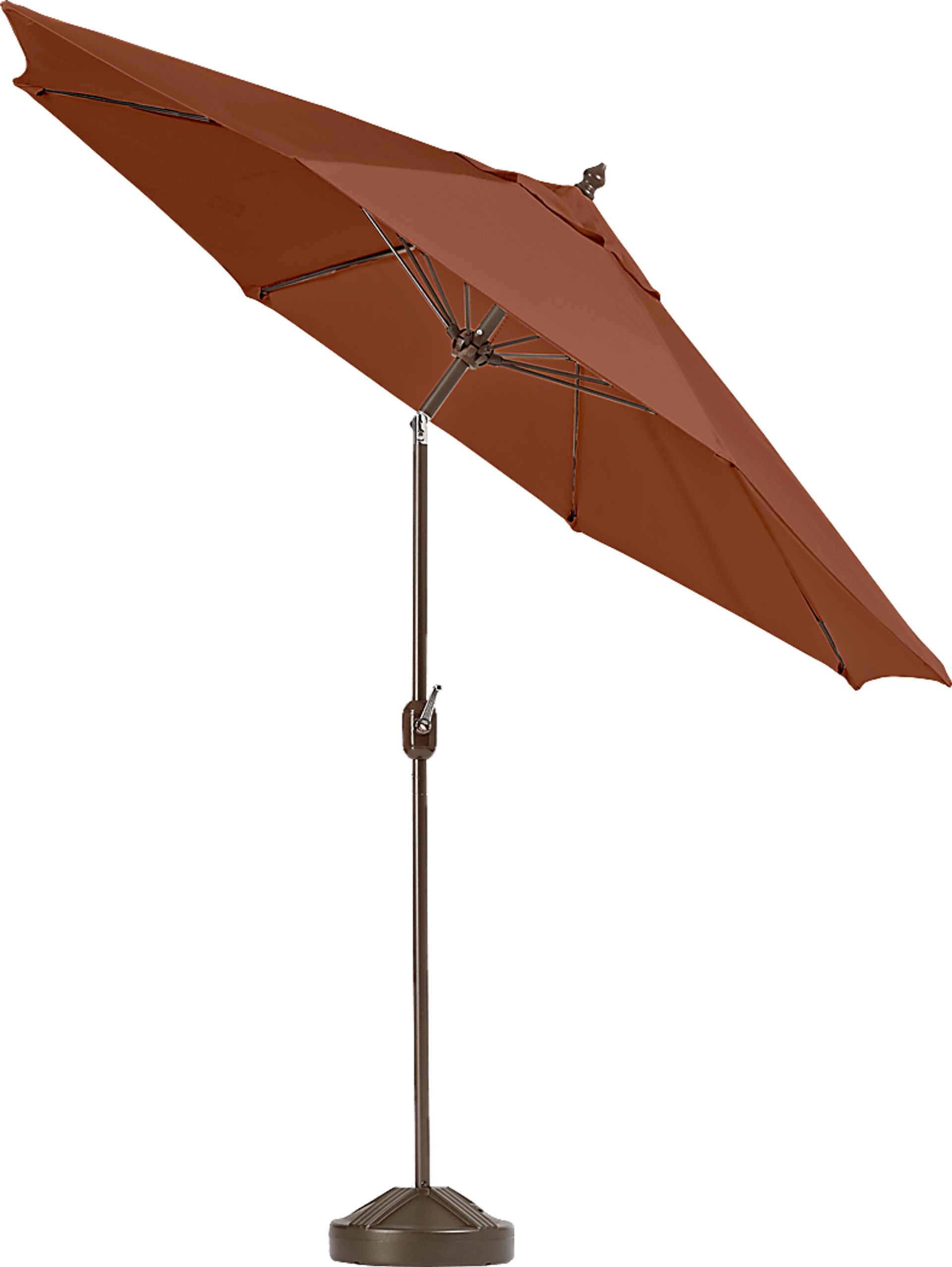 Brolly 9' Octagon Outdoor Rust Umbrella with 50 lb. Base - Image 2